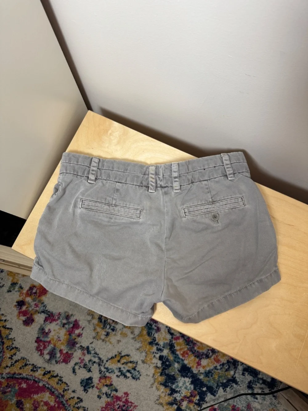 J. Crew Gray Chino shorts, size 0.